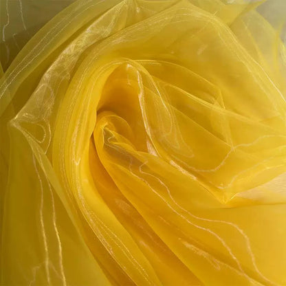 Sheer Organza Fabric Roll – Lightweight Flowing Decorative Tulle for Wedding Backdrops, Event Draping and Elegant DIY Crafts