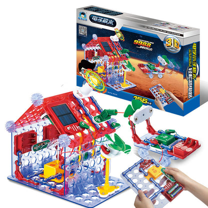 Electronic STEM Building Blocks Kit - Educational Circuit Experiment Toy for Kids Science Learning, Creativity and Exploration Activities