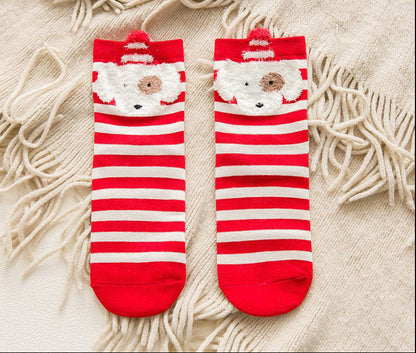Cartoon Christmas Sock Ornaments – Festive Hanging Decorations for Christmas Trees, Gifts, Home Displays and Holiday Parties