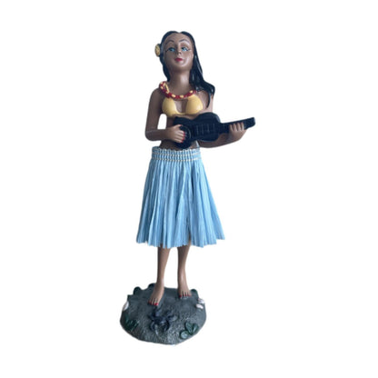Hawaiian Dancing Girl Dashboard Ornament – Cute Bobblehead Car Decoration for Interior Styling and Tropical Gift Ideas