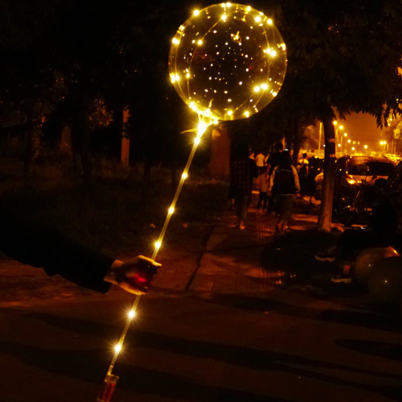 LED BoBo Balloon Set – Light Up Bubble Balloons with Flashing Handles for Christmas Parties, Birthdays and Event Decorations