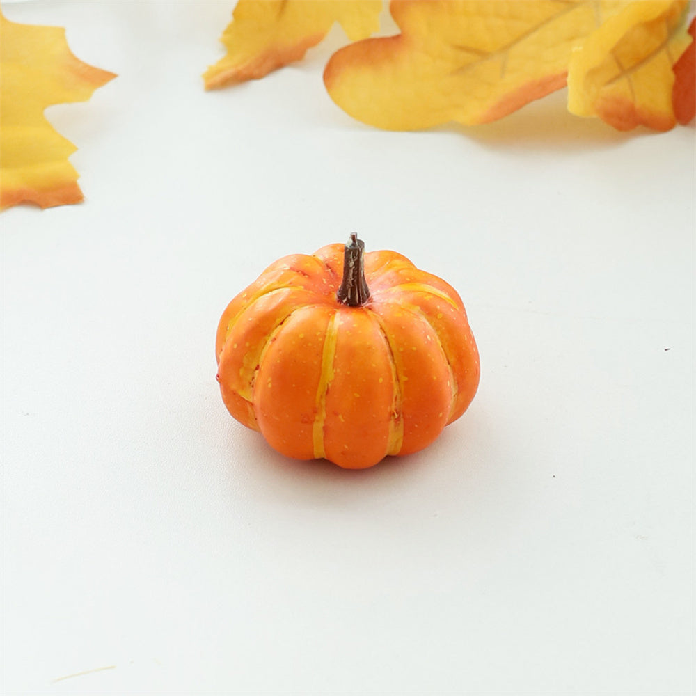 Handmade Fabric Pumpkin Ornament – Colorful Halloween Harvest Decoration for Tabletops, Fall Displays and Seasonal Home Decor