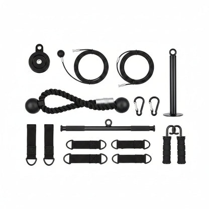 Home Gym Pulley System – Fixed Gantry Cable Block for Weight Lifting, Core Training and Full Body Resistance Workouts