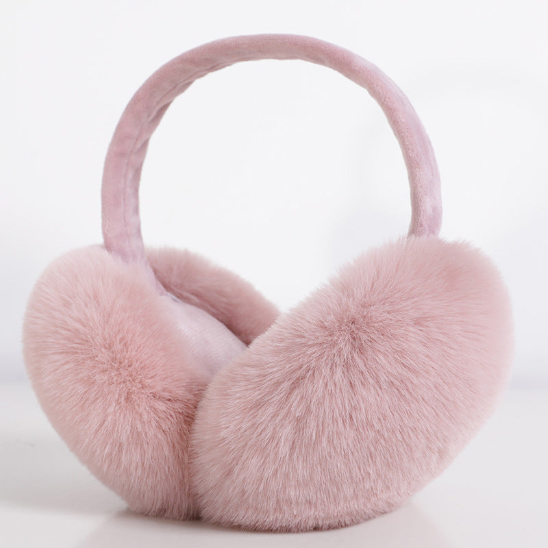 Women's Plush Winter Earmuffs – Foldable Soft Ear Warmers for Outdoor Travel, Daily Wear and Cold Weather Protection