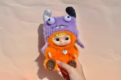Wakuku Plush Doll Keychain - Kawaii Vinyl Toy Backpack Pendant Accessory for Collectors, Gifts and Cute Everyday Decoration