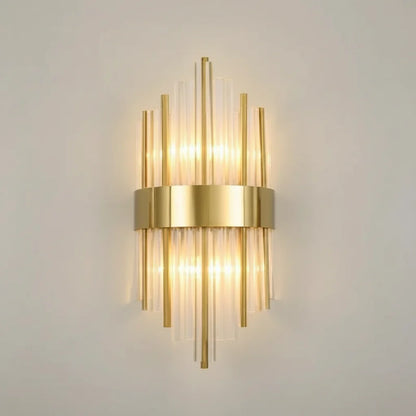 Luxury LED Wall Sconce – Modern Gold Indoor Wall Lamp for Living Room, Bedroom, Staircase and Designer Interiors