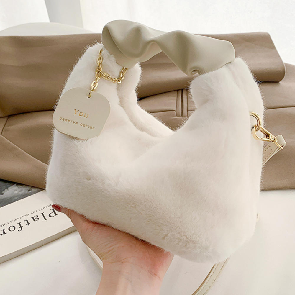 Pumpkin Plush Crossbody Bag – Cute Autumn Winter Shoulder Purse for Everyday Fashion, Travel and Seasonal Style