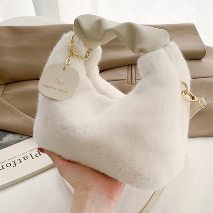 Pumpkin Plush Crossbody Bag – Cute Autumn Winter Shoulder Purse for Everyday Fashion, Travel and Seasonal Style