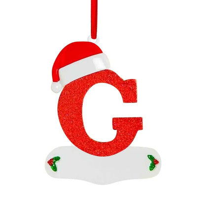 Personalized Christmas Letter Ornaments – DIY Alphabet Tree Pendants for Custom Holiday Names, Gifts and Family Decorations
