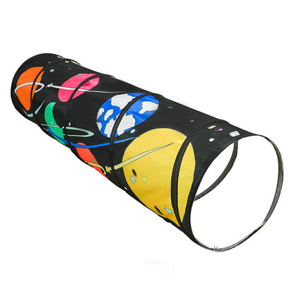Kids Pop-Up Play Tent Set - Portable Crawling Tunnel and Ball Pool Playhouse for Indoor Outdoor Educational Fun