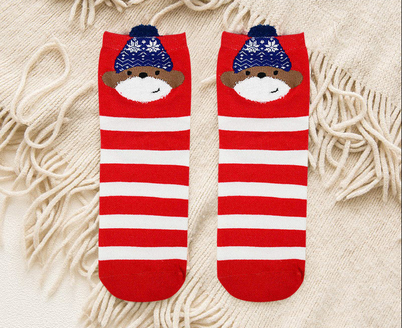 Cartoon Christmas Sock Ornaments – Festive Hanging Decorations for Christmas Trees, Gifts, Home Displays and Holiday Parties