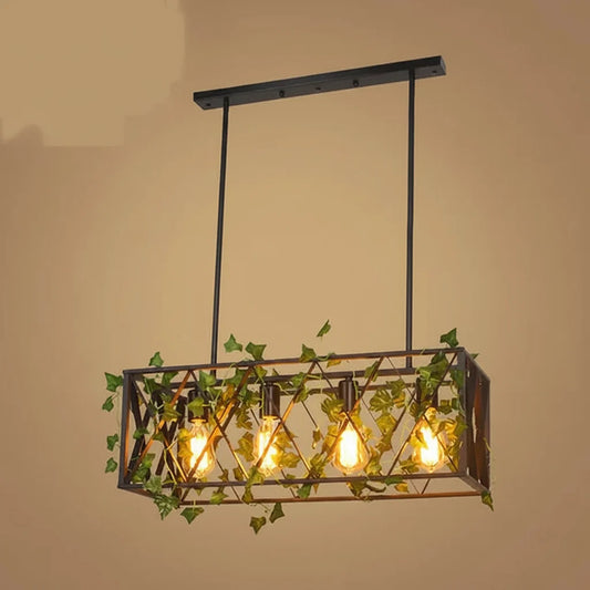 Vintage Bird Cage Chandelier – Decorative Hanging Pendant Light for Restaurants, Living Rooms, Gardens and Elegant Interior Decor