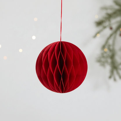Honeycomb Christmas Tree Centerpiece – Foldable 3D Paper Santa Table Decoration for Holiday Parties and Seasonal Decor