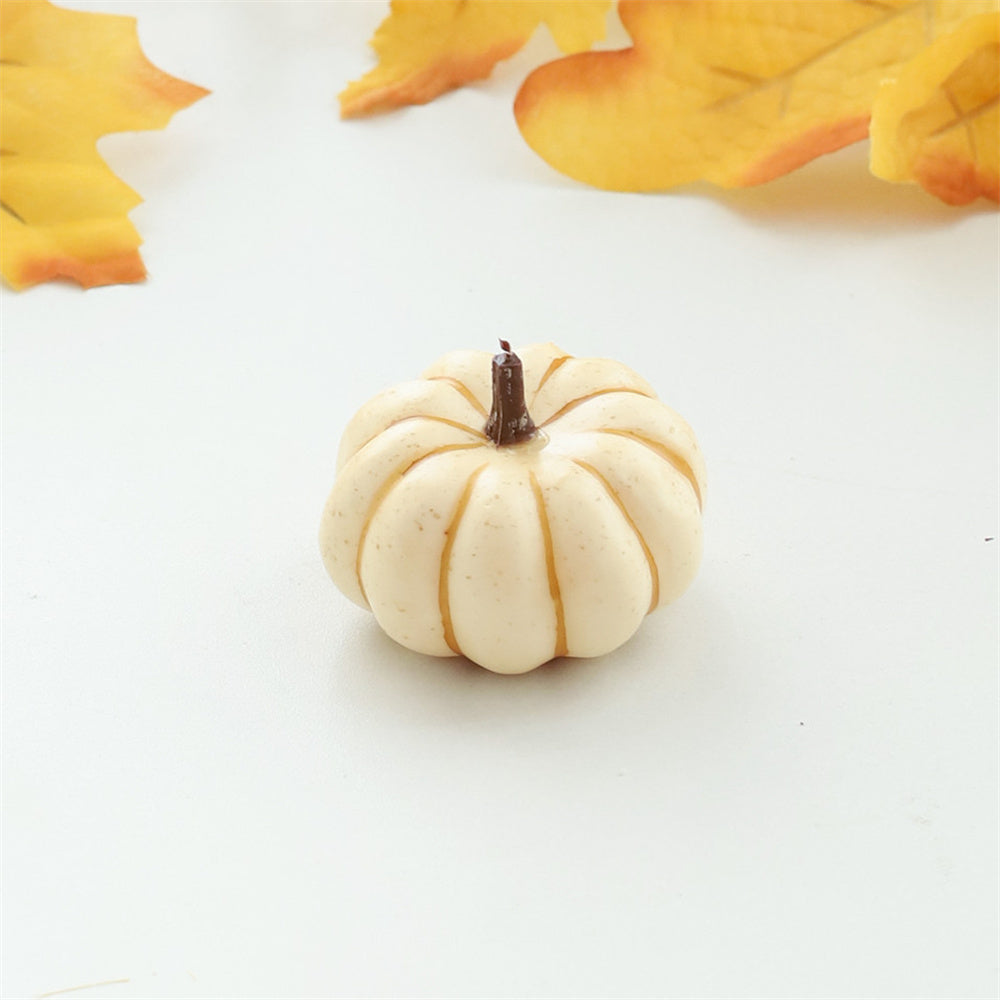 Handmade Fabric Pumpkin Ornament – Colorful Halloween Harvest Decoration for Tabletops, Fall Displays and Seasonal Home Decor