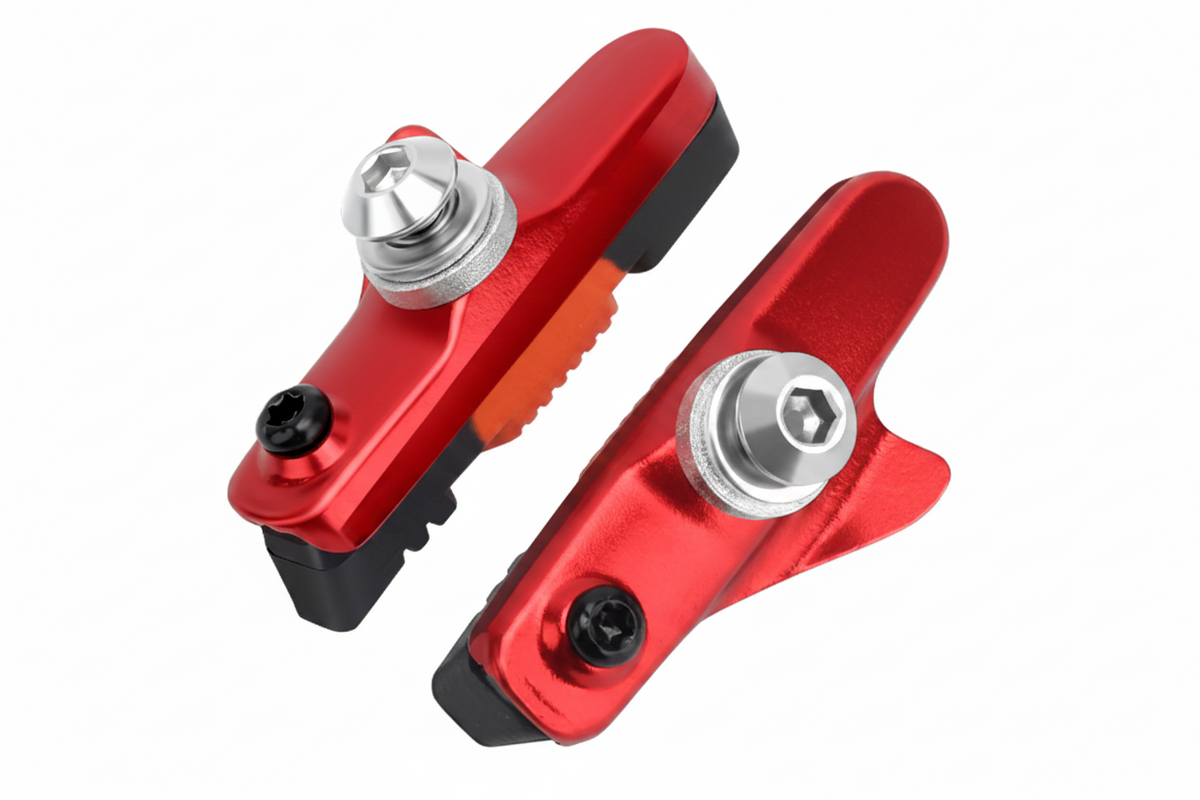 Road Bike Brake Pads – Lightweight Aluminum Alloy C Brake Shoes with Durable Rubber for Reliable Cycling Performance