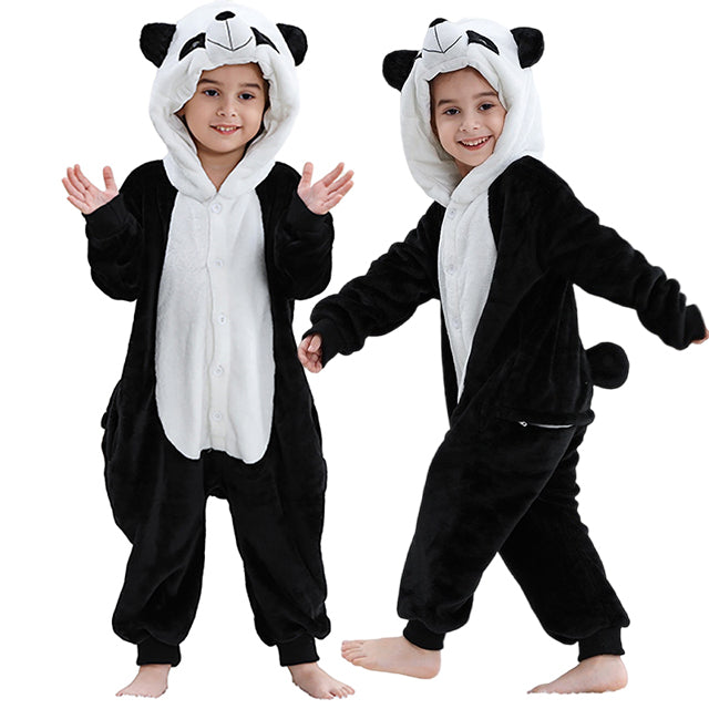 Capybara Flannel Onesie Costume-Cozy Hooded Sleepwear Jumpsuit for Kids Parties Cosplay and Comfortable Lounging