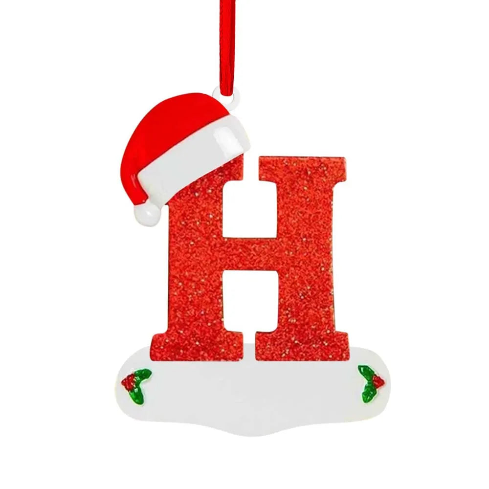 Personalized Christmas Letter Ornaments – DIY Alphabet Tree Pendants for Custom Holiday Names, Gifts and Family Decorations
