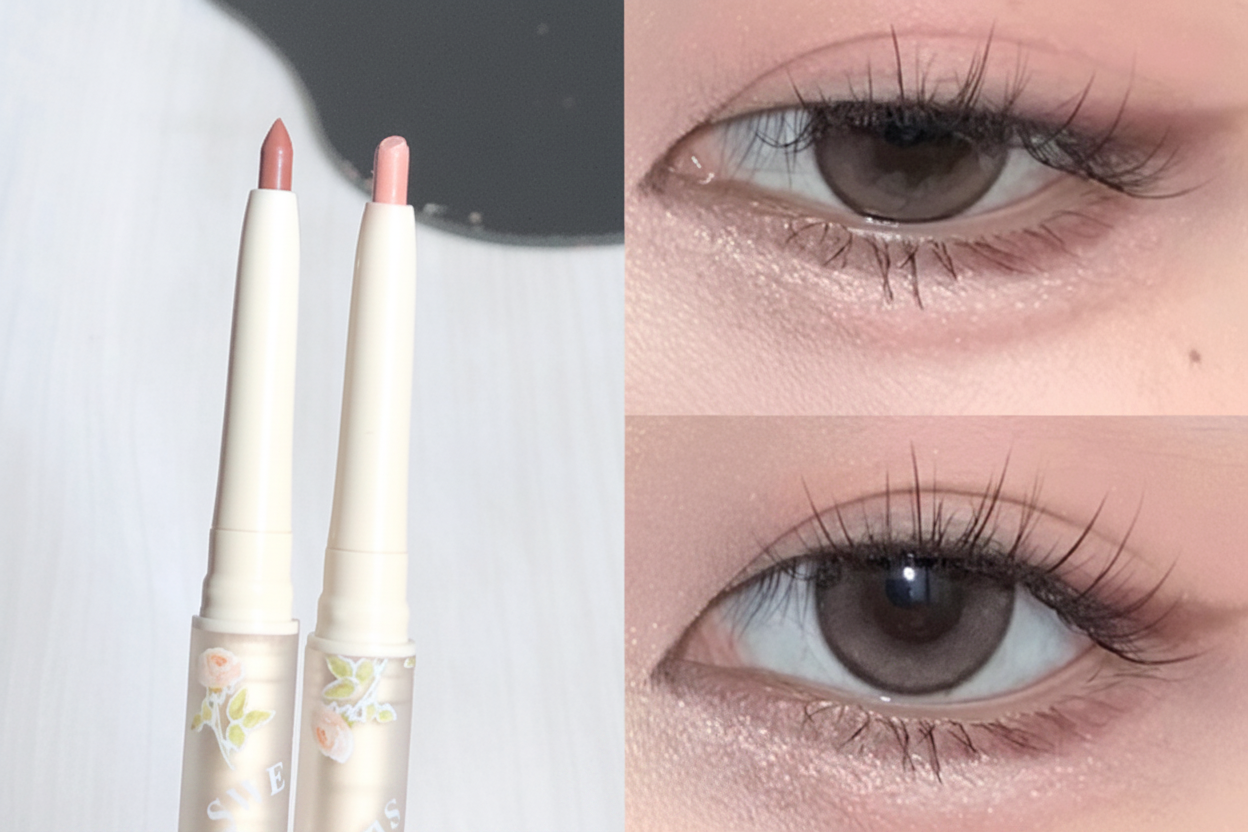Double End Makeup Pen – Lying Silkworm Highlighter and Contour Stick for Bright Eyes and Natural Definition