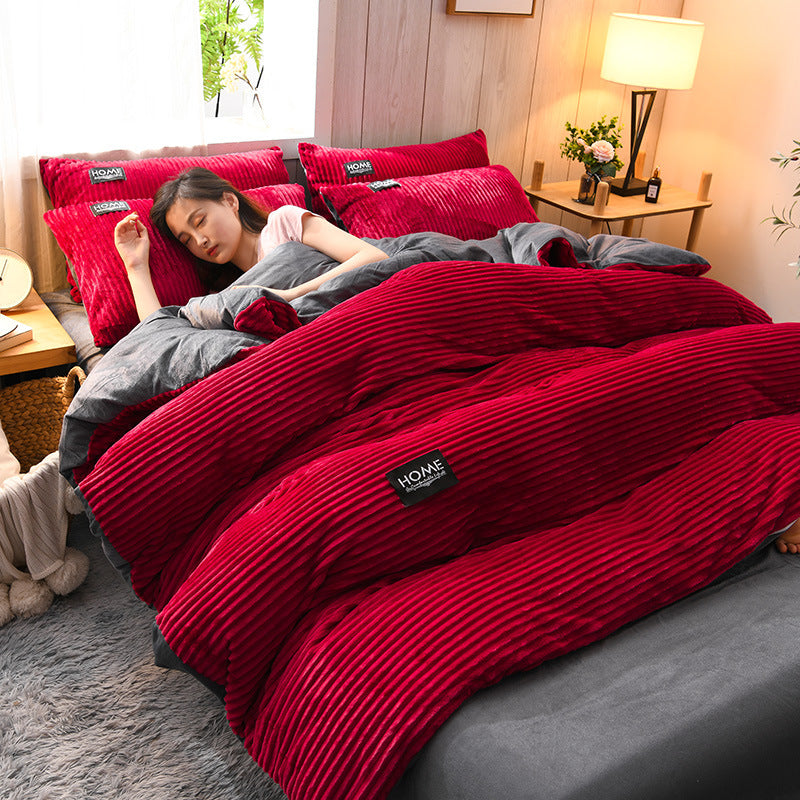 Velvet Duvet Cover Set - Ultra Soft Winter Bedding Collection for Cozy Warmth and Luxurious Comfort