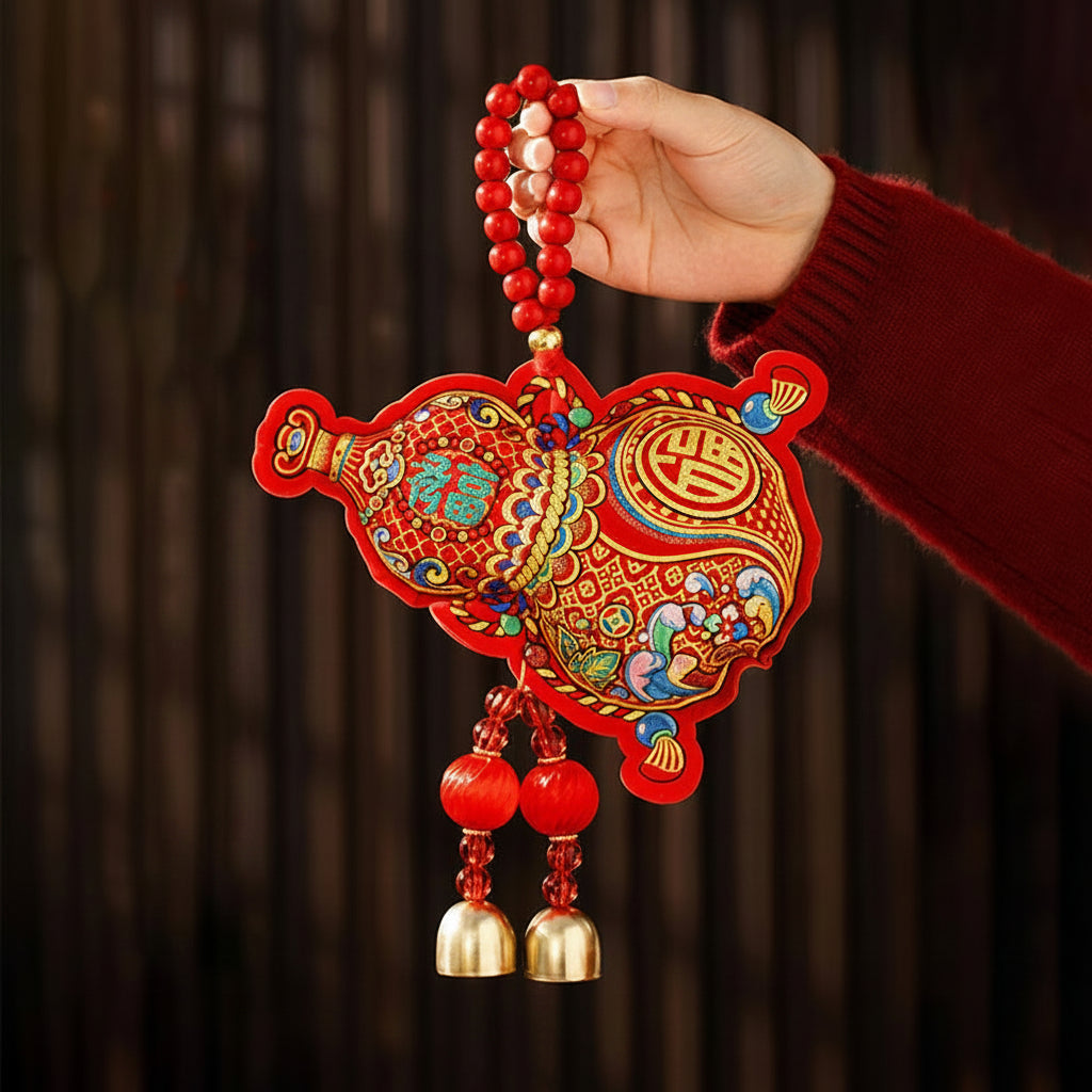 Chinese New Year Horse Hanging Decor – Spring Festival Door Pendant for Lucky Home, Office and Party Decorations