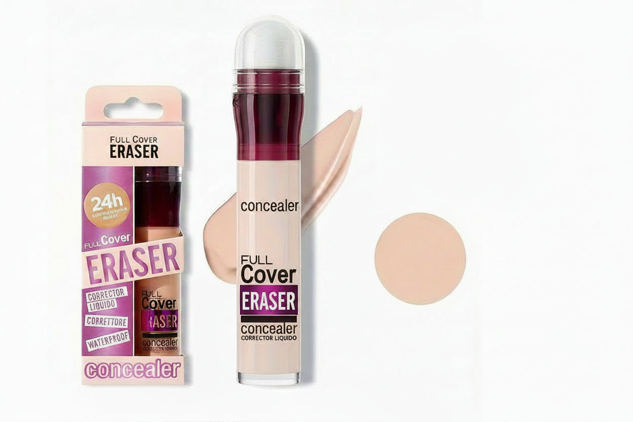 Liquid Concealer Foundation – Full Coverage Makeup for Dark Circles, Acne Marks, Freckles and Long Lasting Natural Finish