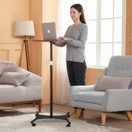 Adjustable Laptop Side Stand – Movable Height-Raising Computer Bracket for Home Office Workspaces, Vertical Storage and Ergonomic Positioning