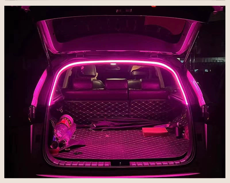 LED Car Trunk Light Strip - Automatic Sensor Tailgate Lighting for Interior Decoration, Enhanced Visibility and Stylish Ambience