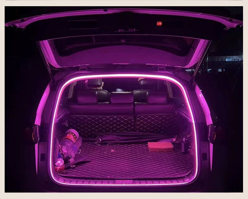 LED Car Trunk Light Strip - Automatic Sensor Tailgate Lighting for Interior Decoration, Enhanced Visibility and Stylish Ambience