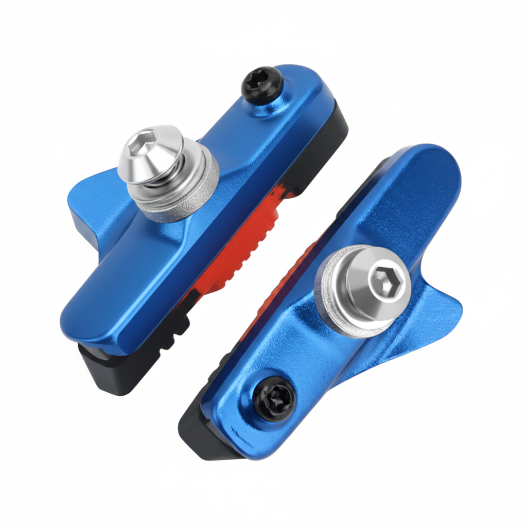 Road Bike Brake Pads – Lightweight Aluminum Alloy C Brake Shoes with Durable Rubber for Reliable Cycling Performance