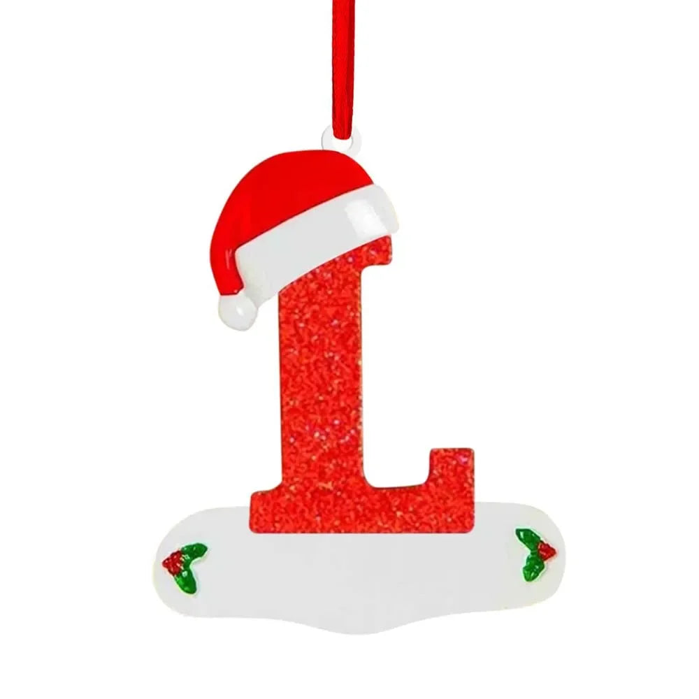 Personalized Christmas Letter Ornaments – DIY Alphabet Tree Pendants for Custom Holiday Names, Gifts and Family Decorations