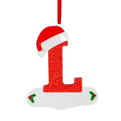 Personalized Christmas Letter Ornaments – DIY Alphabet Tree Pendants for Custom Holiday Names, Gifts and Family Decorations