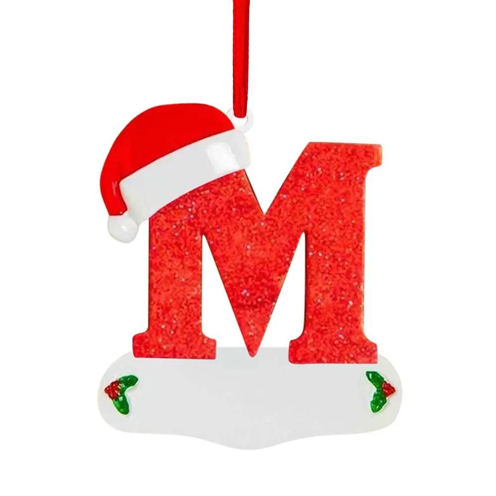 Personalized Christmas Letter Ornaments – DIY Alphabet Tree Pendants for Custom Holiday Names, Gifts and Family Decorations