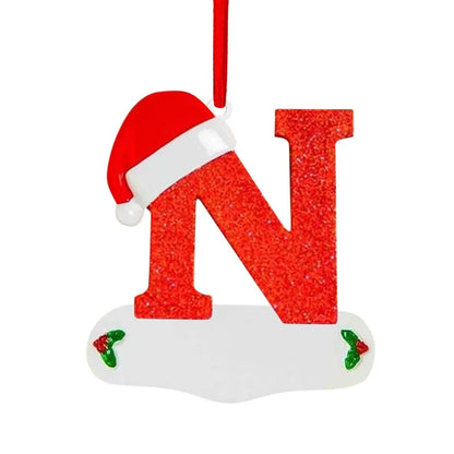 Personalized Christmas Letter Ornaments – DIY Alphabet Tree Pendants for Custom Holiday Names, Gifts and Family Decorations