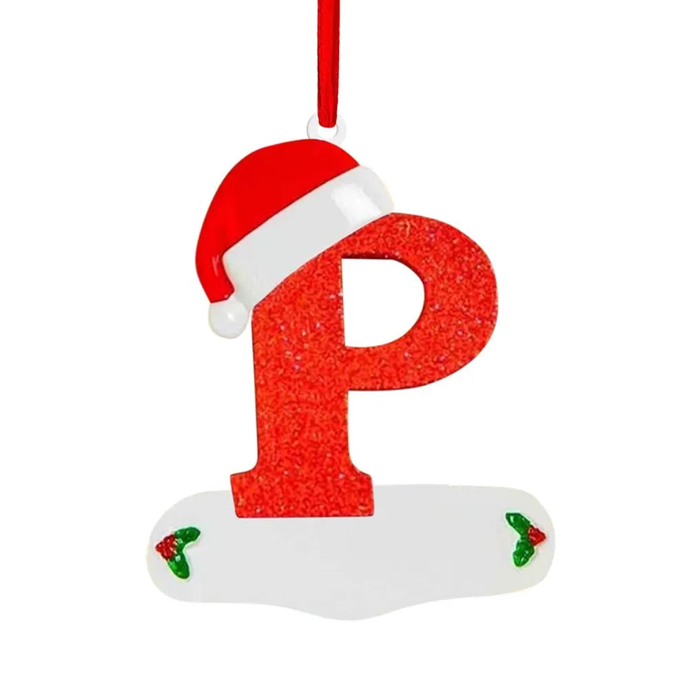 Personalized Christmas Letter Ornaments – DIY Alphabet Tree Pendants for Custom Holiday Names, Gifts and Family Decorations