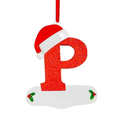 Personalized Christmas Letter Ornaments – DIY Alphabet Tree Pendants for Custom Holiday Names, Gifts and Family Decorations