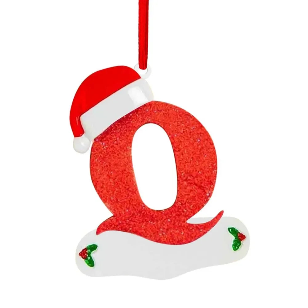 Personalized Christmas Letter Ornaments – DIY Alphabet Tree Pendants for Custom Holiday Names, Gifts and Family Decorations