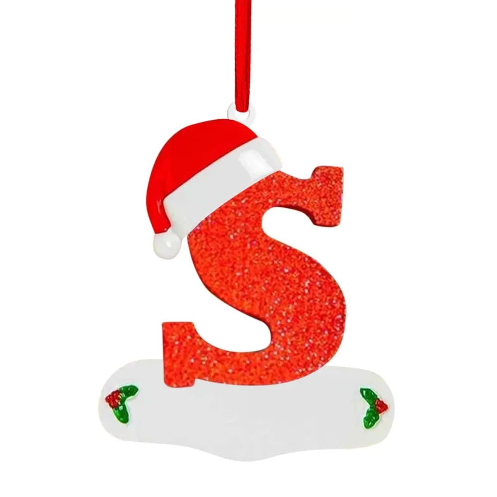 Personalized Christmas Letter Ornaments – DIY Alphabet Tree Pendants for Custom Holiday Names, Gifts and Family Decorations