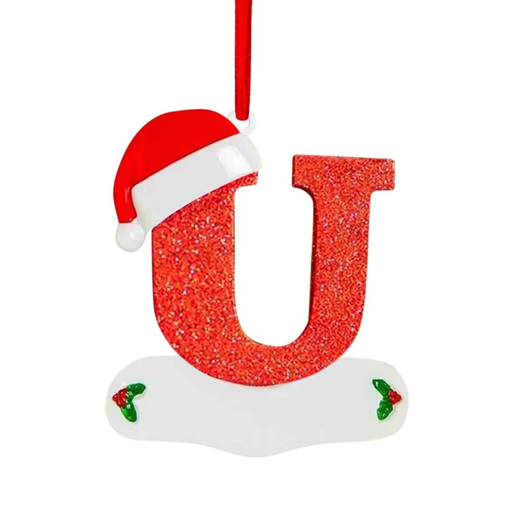 Personalized Christmas Letter Ornaments – DIY Alphabet Tree Pendants for Custom Holiday Names, Gifts and Family Decorations