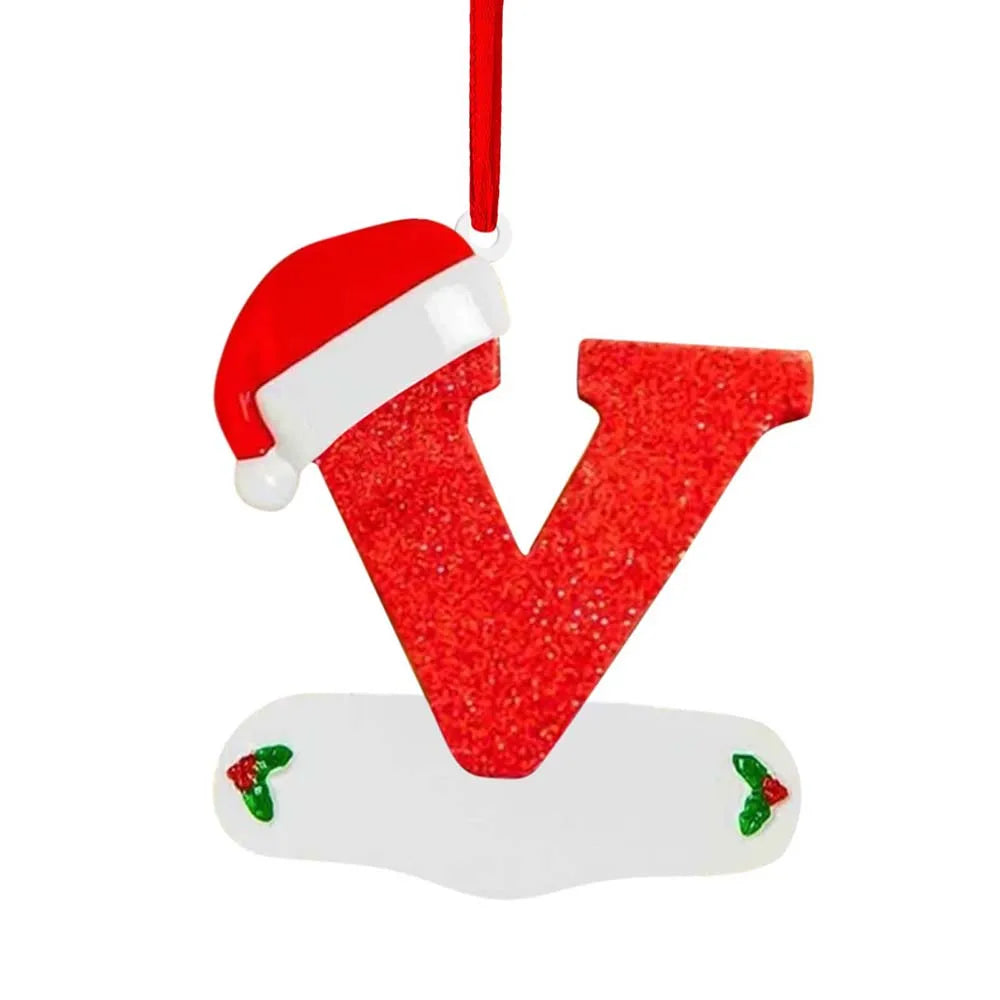Personalized Christmas Letter Ornaments – DIY Alphabet Tree Pendants for Custom Holiday Names, Gifts and Family Decorations