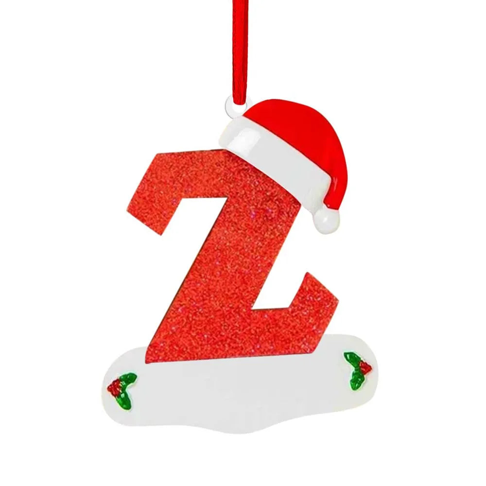 Personalized Christmas Letter Ornaments – DIY Alphabet Tree Pendants for Custom Holiday Names, Gifts and Family Decorations