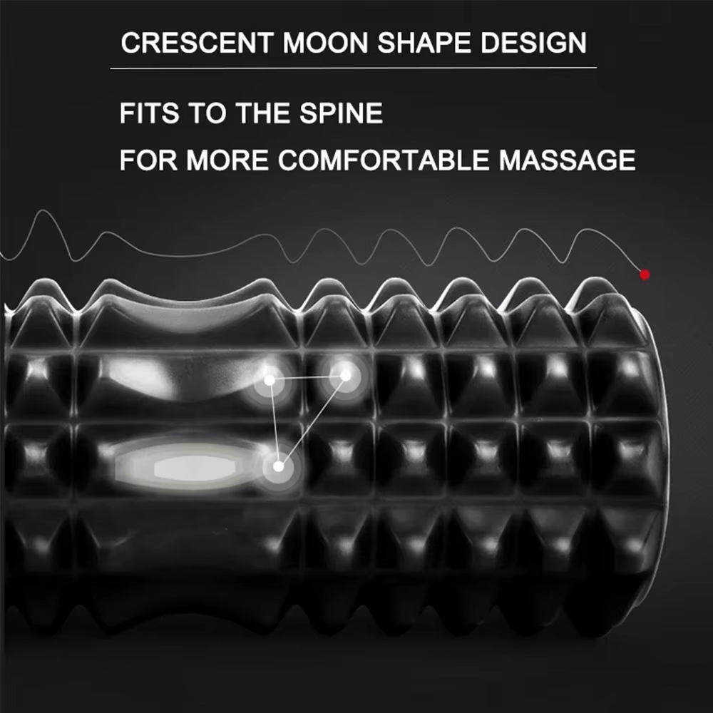 Foam Massage Roller – Hollow High-Density Muscle Recovery Roller for Deep Tissue Massage, Sports Rehabilitation, Yoga, Fitness and Physical Therapy