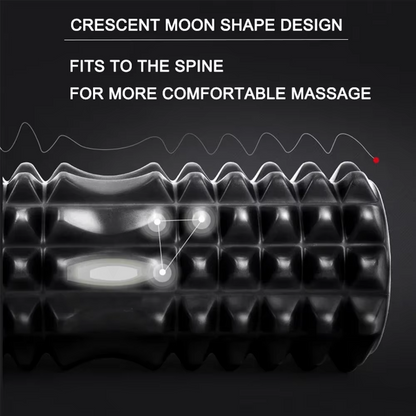 Foam Massage Roller – Hollow High-Density Muscle Recovery Roller for Deep Tissue Massage, Sports Rehabilitation, Yoga, Fitness and Physical Therapy