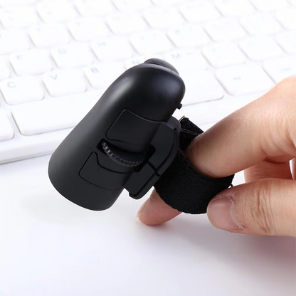Wireless Finger Ring Mouse – 2.4GHz 1600 DPI Mini Optical Ring Mouse for Laptop, Tablet, PC, Presentations, Travel and Remote Control