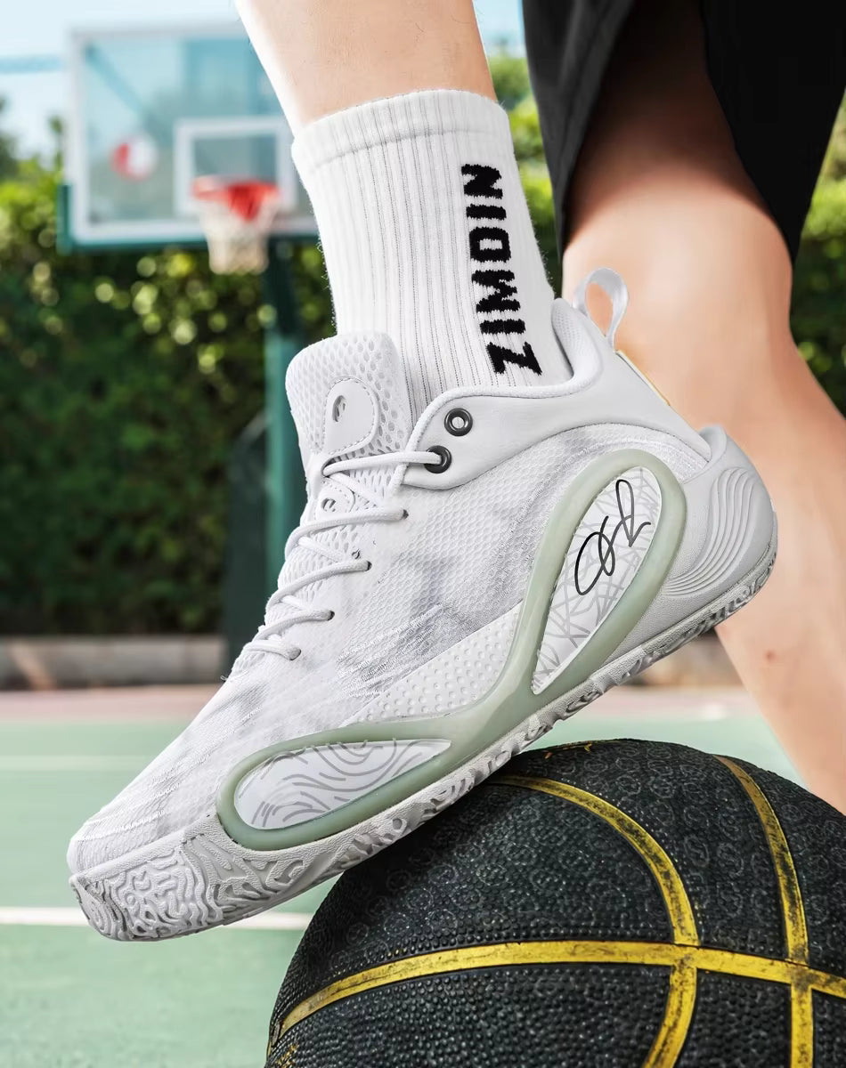 Men's Basketball Shoes – Breathable Cushioned Athletic Sneakers with Anti-Slip Sole for Running, Basketball, Fitness Training and Everyday Sports Performance