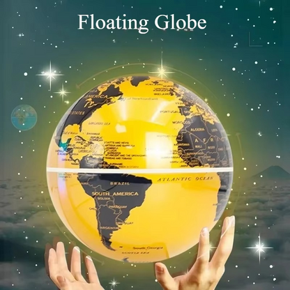 Magnetic Levitating Globe Lamp – Floating LED World Globe Night Light with Cool Tech Design for Home, Office, Desk Decor and Gifts