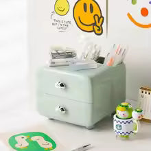 Multifunctional Desk Organizer – Drawer Storage Box for Stationery, Makeup Brushes, Skincare Essentials and Office Supplies with Space-Saving Design
