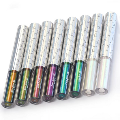 Duochrome Glitter Liquid Eyeliner – Waterproof Smudge-Proof Eye Liner with Ultra-Fine Tip for Long-Lasting Shimmer Makeup