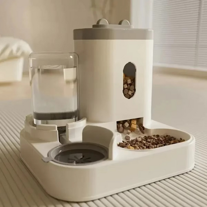 Automatic Pet Feeder & Water Dispenser – Large-Capacity Food Storage Bowl with Water Fountain for Dogs, Cats and Puppies