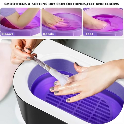 Paraffin Wax Spa Kit – Hand and Foot Moisturizing Set with Cotton Gloves, Wax Brush, Plastic Film Wrap and Spa Accessories