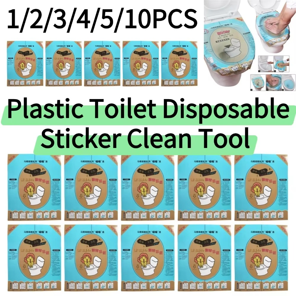 Disposable Toilet Plunger Film – Adhesive Clog Remover Sticker for Easy Toilet Unclogging, Mess-Free Drain Cleaning and Bathroom Maintenance